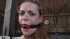 Tight bound cunt dominated in bdsm pov oral fucking and sucking