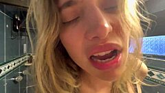 Wet vagina betrays her no as fingers plunge deep!