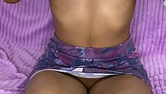 hot 18 year old teases seductive solo pussy play