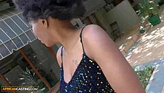 Amateur Ebony Babe's Sloppy Deepthroat and Reverse Cowgirl Ride