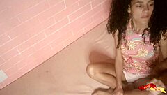 Skinny Asian teen babysitter cries through brutal anal