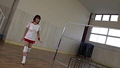 japan's huge titted volleyball girl's secret practice footage 4