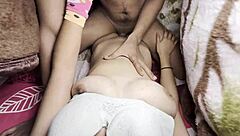 stepsister's tight shorts break control leading to rough squirting