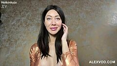 hotkinkyjo crams mrhankeys triple cock dildo in ass self-fisting to prolapse gape