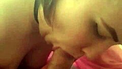 horny russian strips for little pov blowjob on huge cock!