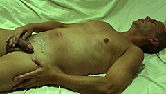 Fit Pierced Cock Guy Jerks Off to Explosive Cumshot Orgasm