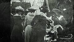 Vintage bondage reveals hairy pussy secrets