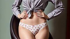 blindfolded russian models tease lingerie panties with cute feet