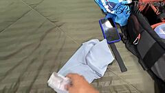 a hot milf gives delicious bj before her gym workout