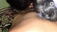 bhabhi sneaks bathroom assplay with husband's small cock friend