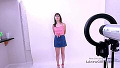 fuck me daddy in this modeling audition on sofa