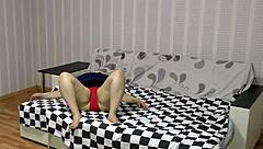 Milf Masturbates then Gets Fucked in All Holes Garage