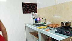 big ass ebony bodybuilder begs for kitchen ass worship pounding