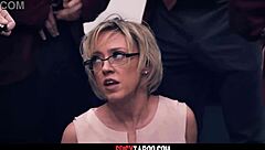 Busty Teacher Dee Williams Gangbanged Hard by Eager Students