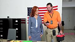 elise london gi joey nonchalant gropes british indian milf pussy office