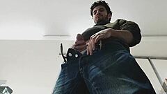 watch me sneak jerking my skinny cock for monster cumshot