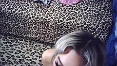 glasses asian blonde blows maxxx loadz backstage