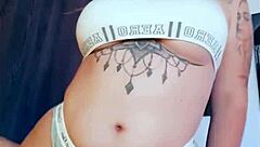 tattooed babe loses it all wild and crazy 😜🔥💦