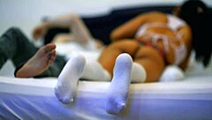 shy petite teen fucks brother's friend hard in motel room