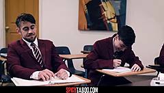 Busty Teacher Dee Williams Gangbanged Hard by Eager Students