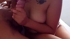 Latina masterfully sucks massive cock to perfection