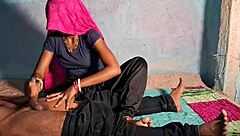 Desi babe in salwar tshirt rides cock hard outdoors