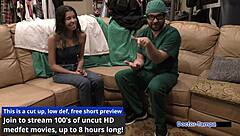 dr tampa gives aria nicole her first gyno exam