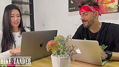 wife catches me railing her sister bent over desk