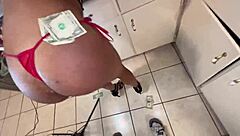 Atlanta Stripper Takes Anal for Cash in Kitchen