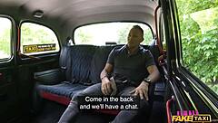 FEMALE FAKE TAXI MILF SQUIRTS FROM BIG TITS FELT AND ROUGH DOGGY COCK POUNDING!