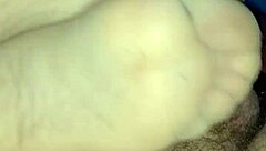 i love giving this homemade sensual footjob in tan stockings