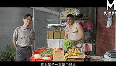 newlywed wife toilet cheats with vegetable stall owner's rough fuck