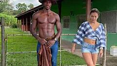 bbc pounds hotwife boss hard on the farm