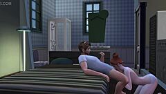 young babe drops to knees for dirty blowjob with older daddy figure