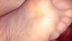 i love giving this homemade sensual footjob in tan stockings