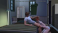 young babe drops to knees for dirty blowjob with older daddy figure