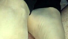 i love giving this homemade sensual footjob in tan stockings