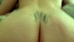 check out this fat ass white babe riding that huge cock interracial style