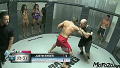 Brunette Model Deepthroats Monster Cock After Fight Ends in Sloppy Facial