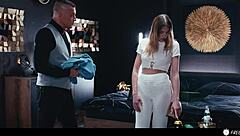 Hotel Staff Freezes Time Fucks Bound Blonde Guest Dripping Pussy Tits