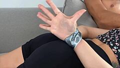 mom's bound friend deepthroats cock moaning wildly