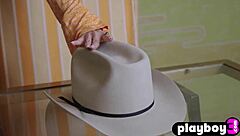 huge natural tits redhead milf strips naked posing seductively