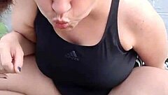 Blonde Big Cock Interracial Blowjob Session