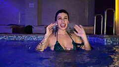 Katty Blake Exhibicionistas Public Spa Cowgirl Fuck