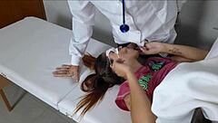 gynecologist team handles young patient's first exam intimately