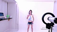 Purple-Haired Brunette Teen Model Fucked Hard in Audition