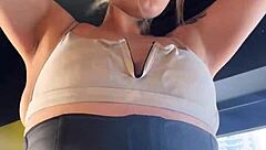 halloween gym slut costume has maromba guys staring 😈🔥 loira fofa