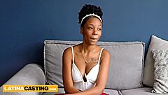 Brown latina teen cowgirl rides monster cock gonzo casting