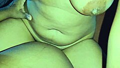 asian girlfriend rides big black cock cowgirl late night