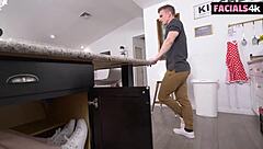 Petite college slut rides pounded doggystyle mmf facialed by friends